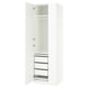 Option : PAX / FORSAND Agencement armoire-penderie, blanc/blanc, 29 1/2x23 5/8x93 1/8 "
