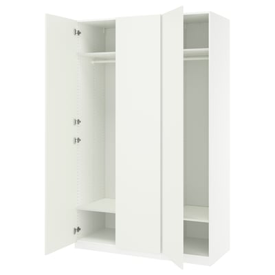 PAX / FORSAND Agencement armoire-penderie, blanc/blanc, 59x23 5/8x93 1/8 "