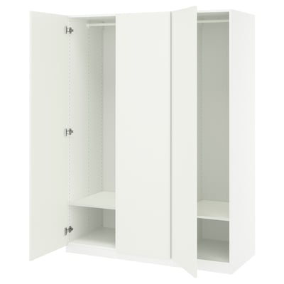 PAX / FORSAND Agencement armoire-penderie, blanc/blanc, 59x23 5/8x79 1/4 "