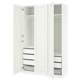 PAX / GULLABERG Agencement armoire-penderie, blanc/blanc, 59x23 5/8x93 1/8 "