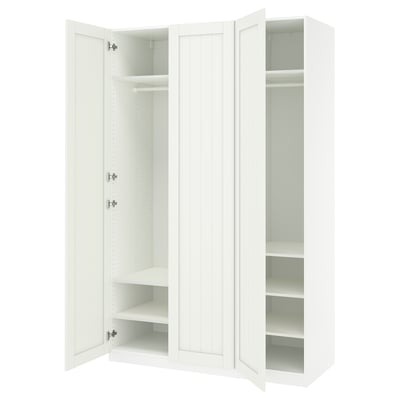 PAX / GULLABERG Agencement armoire-penderie, blanc/blanc, 59x23 5/8x93 1/8 "