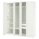 Option : PAX / GULLABERG Agencement armoire-penderie, blanc/blanc, 78 3/4x23 5/8x93 1/8 "