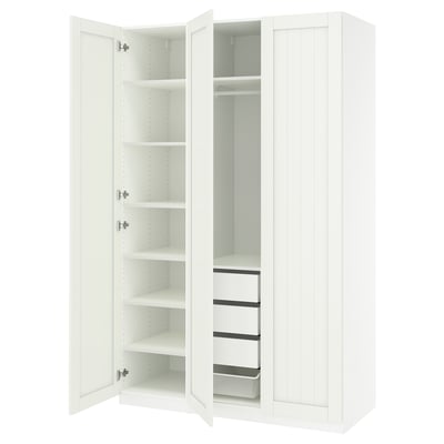 PAX / GULLABERG Agencement armoire-penderie, blanc/blanc, 59x23 5/8x93 1/8 "