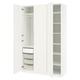 PAX / TONSTAD Agencement armoire-penderie, blanc/blanc cassé, 59x23 5/8x93 1/8 "