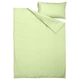 PILTANDVINGE Housse de couette et taie(s), vert clair, 1 place