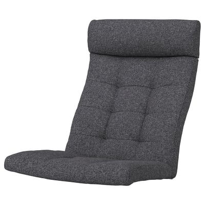 POÄNG Coussin fauteuil, Gunnared gris foncé