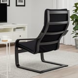 POÄNG Fauteuil, brun-noir/Knisa noir