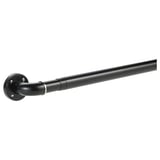 PRAKTSTENÖRT Ens. tringle à rideaux, noir, 47 ¼-82 ¾ 1 1/8 "