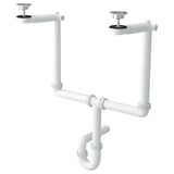 RÄNNILEN Siphon pour évier 2 bacs