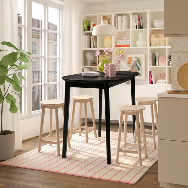 RÄVSTEN Tabouret de bar, hauteur plateau hévéa, 24 3/8 "