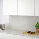 RÅHULT Revêtement mural sur mesure, blanc effet pierre/marbre/quartz, 1 1/8 "
