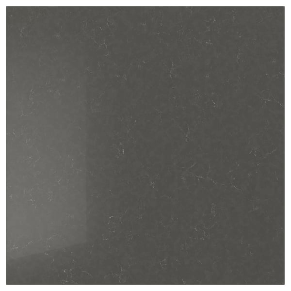 RÅHULT Revêtement mural sur mesure, gris foncé marbré/quartz, 1 1/8 "