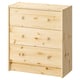 RAST Commode à 3 tiroirs, pin, 24 3/8x26 3/4 "