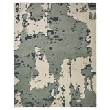 RINGKLOCKA Tapis à poils ras, vert/blanc cassé, 7 ' 10 "x9 ' 10 "
