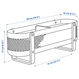 RISATORP Range-tout de bureau, blanc, 19 ¾x6 ¼x6 ¾ "