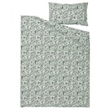 RODGERSIA Housse de couette et taie(s), vert/blanc, 1 place