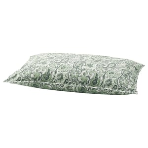RODGERSIA Taie d'oreiller, vert/blanc, Grand 2 places