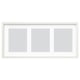 Option : RÖDALM Cadre pour 3 photos, blanc, 30x13 ¾ "