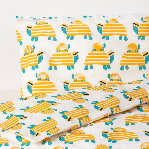Rorande Housse Couette Et Taie P Lit Bebe Tortue Jaune 110x125 35x55cm Magasinez Sur Fr Ikea Ca Ikea Ca