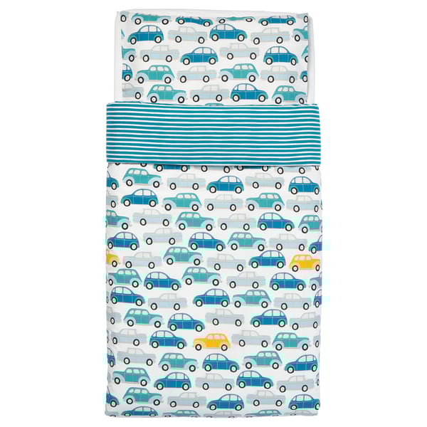 Rorande Housse Couette Et Taie P Lit Bebe Voitures Bleu 110x125 35x55cm Magasinez Sur Fr Ikea Ca Ikea Ca