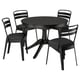 ROSENTORP / RAMSNÄS Table et 4 chaises, noir/noir, 43 1/4/61 "