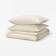 RUNDHAGTORN Housse de couette et taie(s), beige, 2 places/grand 2 places
