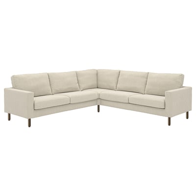 SALTSJÖBADEN Canapé d'angle, 4 places, Fridtuna beige clair