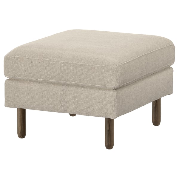 SALTSJÖBADEN Repose-pieds, Fridtuna beige clair
