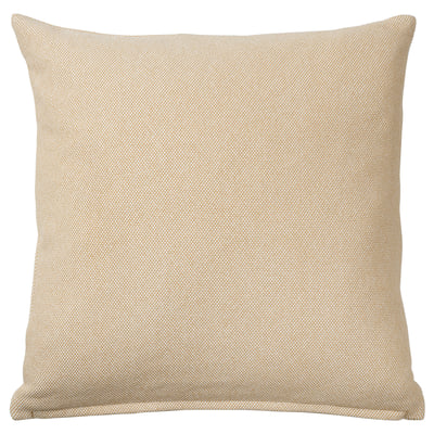 SANDTRAV Coussin, jaune-beige/blanc, 18x18 "