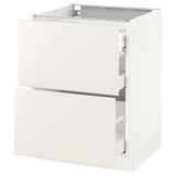 SEKTION Arm inf 2 faces/3 tiroirs, blanc Maximera/Veddinge blanc, 24x24x30 "
