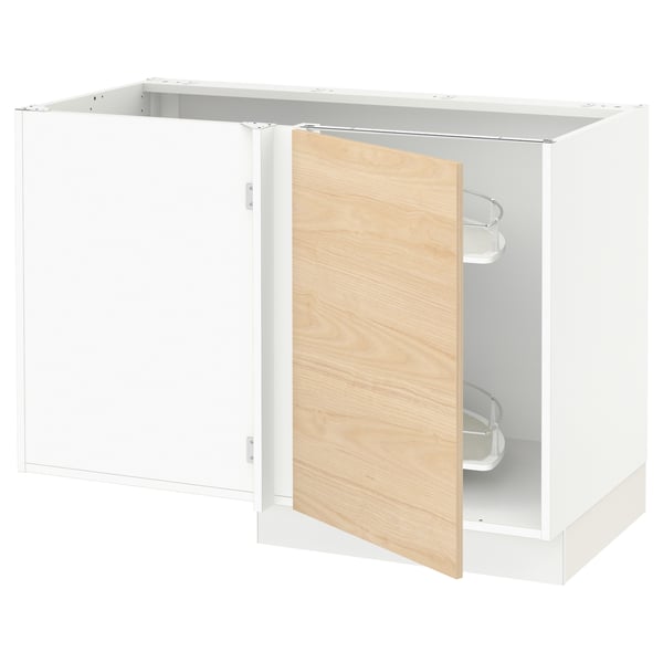 SEKTION Arm inf angle+aménagement coul, blanc/Askersund effet frêne clair, 47x24x30 "