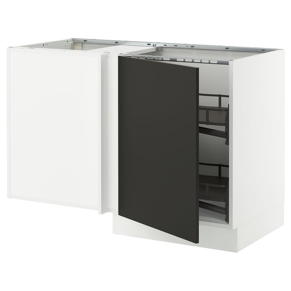SEKTION Arm inf angle+aménagement coul, blanc/Nickebo anthracite mat, 50x24x30 "
