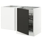 SEKTION Arm inf angle+aménagement coul, blanc/Nickebo anthracite mat, 50x24x30 "