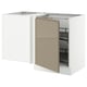 SEKTION Arm inf angle+aménagement coul, blanc/Voxtorp gris-brun foncé ultrabrillant, 50x24x30 "