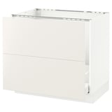 SEKTION Arm inf évier/tri/2 faces, blanc Maximera/Veddinge blanc, 36x24x30 "