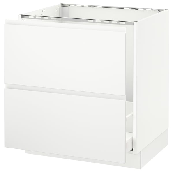 SEKTION Arm inf évier/tri/2 faces, blanc Maximera/Voxtorp blanc mat, 30x24x30 "