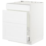 SEKTION Arm inf évier/tri/3 faces, blanc Maximera/Axstad blanc mat, 24x24x30 "