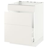SEKTION Arm inf évier/tri/3 faces, blanc Maximera/Veddinge blanc, 24x24x30 "