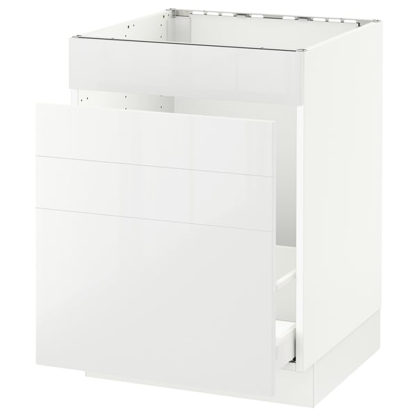 SEKTION Arm inf évier/tri/4 faces, blanc Maximera/Ringhult blanc, 24x24x30 "