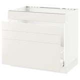 SEKTION Arm inf évier/tri/4 faces, blanc Maximera/Veddinge blanc, 36x24x30 "