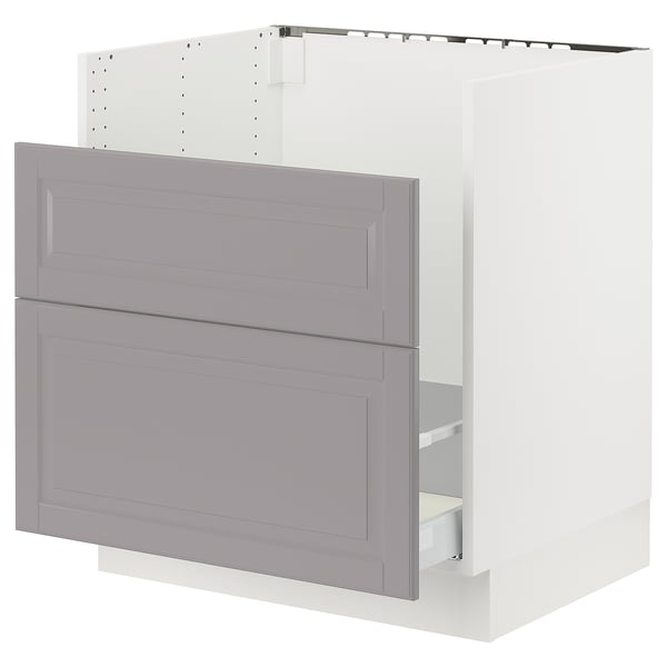 SEKTION Arm inf pr évier TALLSJÖN, blanc/Bodbyn gris, 30x24x30 "