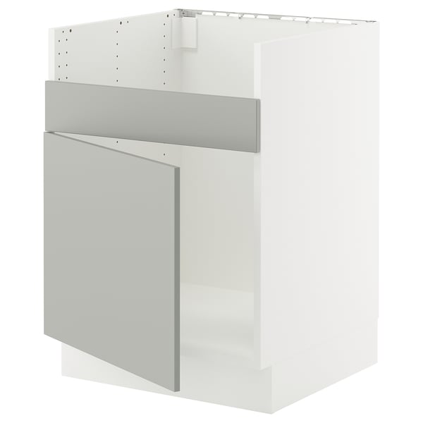 SEKTION Arm inf pr évier TALLSJÖN, blanc/Havstorp gris clair, 24x24x30 "