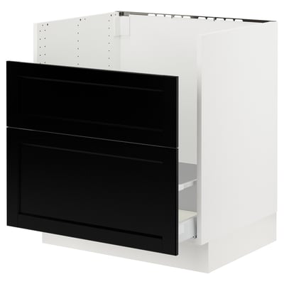 SEKTION Arm inf pr évier TALLSJÖN, blanc/Lerhyttan teinté noir, 30x24x30 "