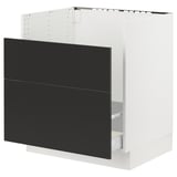 SEKTION Arm inf pr évier TALLSJÖN, blanc/Nickebo anthracite mat, 30x24x30 "