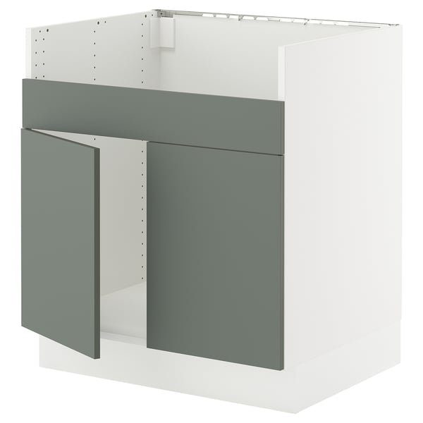 SEKTION Arm inf pr évier TALLSJÖN, blanc/Nickebo gris -vert mat, 30x24x30 "