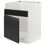 SEKTION Arm inf pr évier TALLSJÖN, blanc/Upplöv anthracite mat, 24x24x30 "