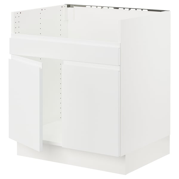 SEKTION Arm inf pr évier TALLSJÖN, blanc/Voxtorp blanc mat, 30x24x30 "