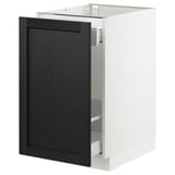 SEKTION Arm inf tri/1 pte, blanc Maximera/Lerhyttan teinté noir, 18x24x30 "