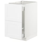 SEKTION Arm inf tri/2 faces, blanc Maximera/Axstad blanc mat, 18x24x30 "