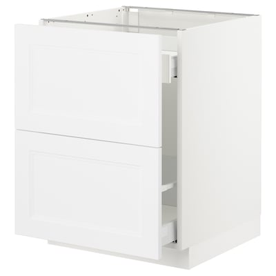 SEKTION Arm inf tri/2 faces, blanc Maximera/Axstad blanc mat, 24x24x30 "